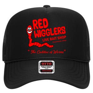 Red Wigglers WKRP In Cincinnati High Crown Mesh Back Trucker Hat