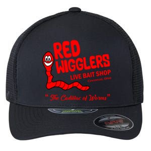 Red Wigglers WKRP In Cincinnati Flexfit Unipanel Trucker Cap