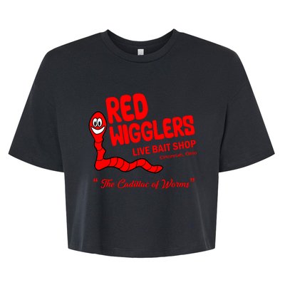 Red Wigglers WKRP In Cincinnati Bella+Canvas Jersey Crop Tee