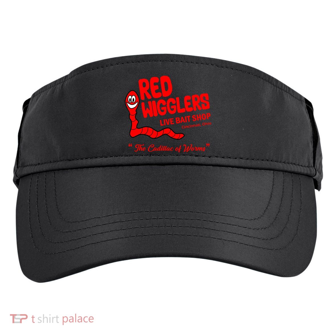 Red Wigglers WKRP In Cincinnati Adult Drive Performance Visor