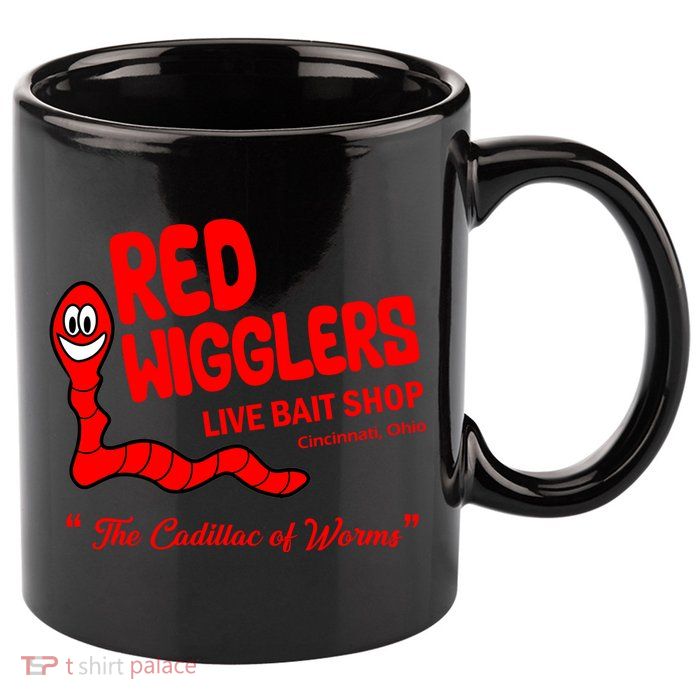 Red Wigglers WKRP In Cincinnati 11oz C Handle Ceramic Mug