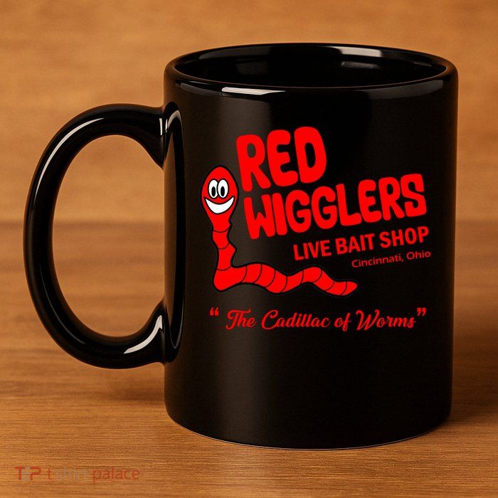 Red Wigglers WKRP In Cincinnati 11oz C Handle Ceramic Mug