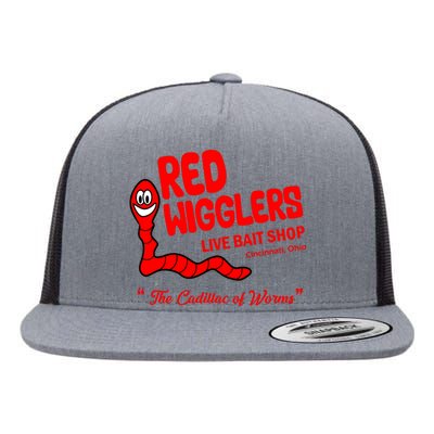 Red Wigglers WKRP In Cincinnati Flat Bill Trucker Hat