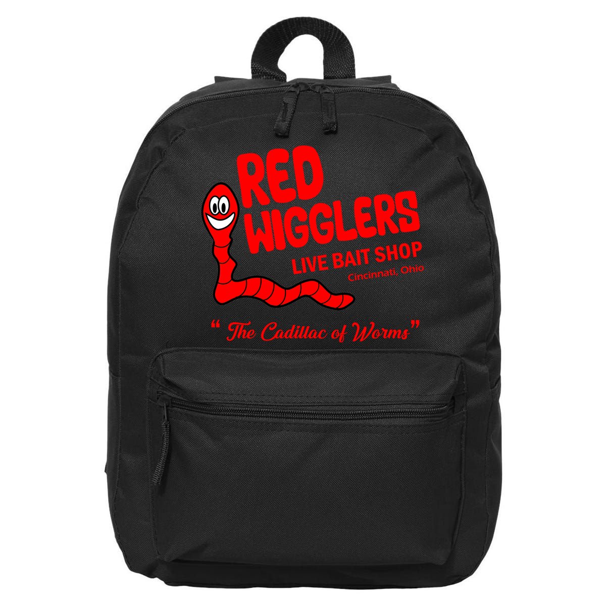 Red Wigglers WKRP In Cincinnati 16 in Basic Backpack