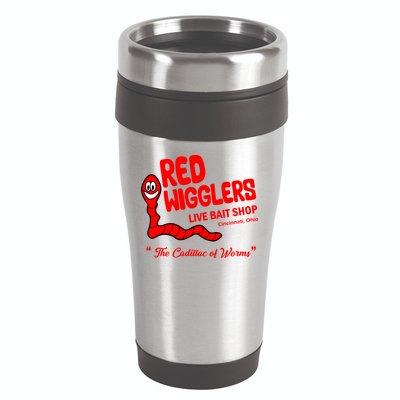 Red Wigglers WKRP In Cincinnati 16oz Travel Tumbler