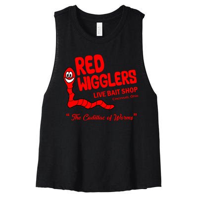 Red Wigglers WKRP In Cincinnati Women's Racerback Cropped Tank