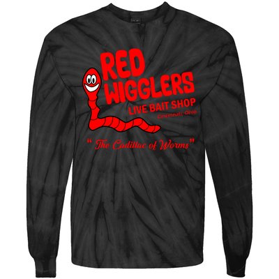 Red Wigglers WKRP In Cincinnati Tie-Dye Long Sleeve Shirt