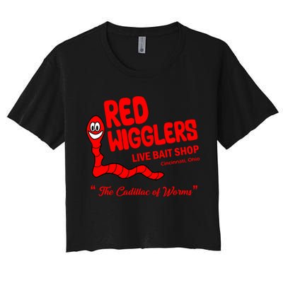 Red Wigglers WKRP In Cincinnati Crop Top