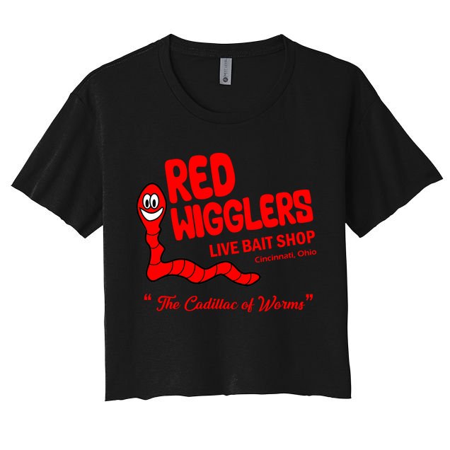 Red Wigglers WKRP In Cincinnati Crop Top