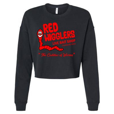 Red Wigglers WKRP In Cincinnati Cropped Pullover Crew