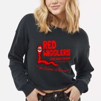 Red Wigglers WKRP In Cincinnati Cropped Pullover Crew