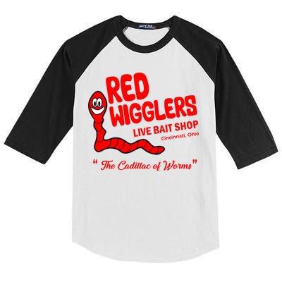 Red Wigglers WKRP In Cincinnati Kids Colorblock Raglan Jersey