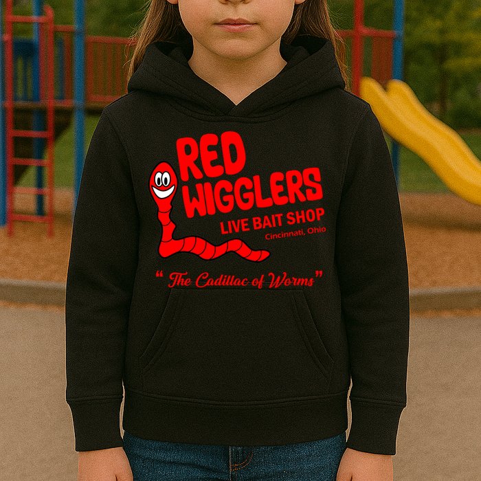 Red Wigglers WKRP In Cincinnati Kids Hoodie