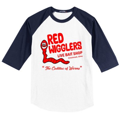 Red Wigglers WKRP In Cincinnati Baseball Sleeve Shirt