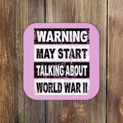 Retro World War Two Ww2 History Teacher Coaster