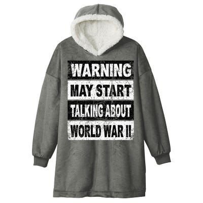 Retro World War Two Ww2 History Teacher Hooded Wearable Blanket