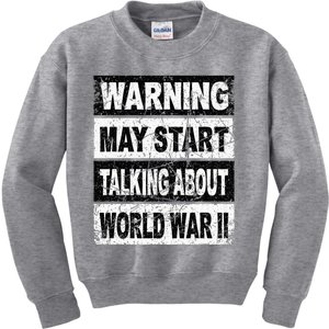 Retro World War Two Ww2 History Teacher Kids Sweatshirt