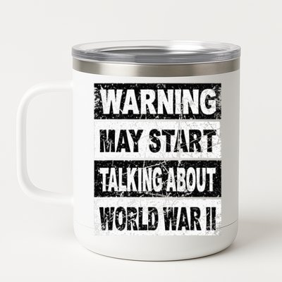 Retro World War Two Ww2 History Teacher 12 oz Stainless Steel Tumbler Cup