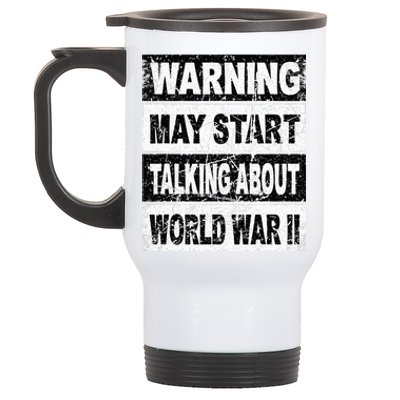 Retro World War Two Ww2 History Teacher Stainless Steel Travel Mug