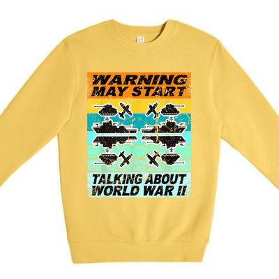 Retro World War 2 Memorabilia World War Ii Ww2 Gear Premium Crewneck Sweatshirt