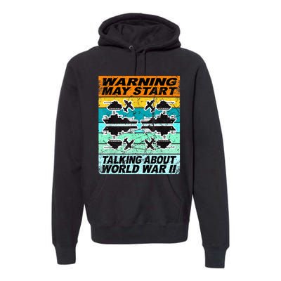 Retro World War 2 Memorabilia World War Ii Ww2 Gear Premium Hoodie