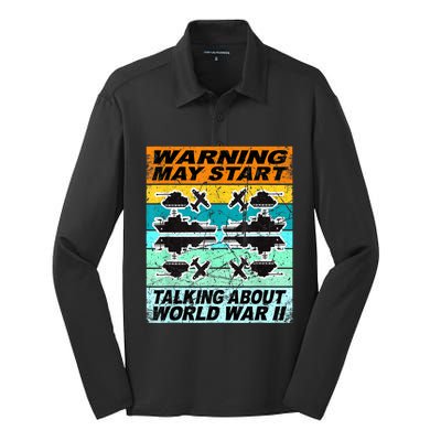 Retro World War 2 Memorabilia World War Ii Ww2 Gear Silk Touch Performance Long Sleeve Polo