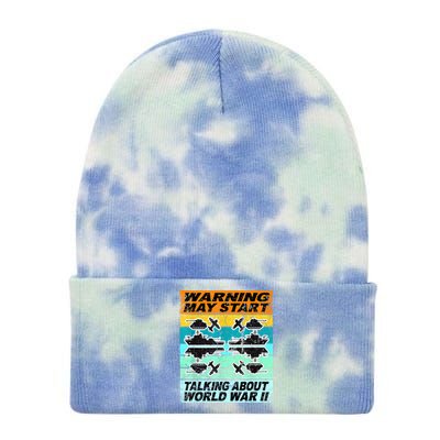 Retro World War 2 Memorabilia World War Ii Ww2 Gear Tie Dye 12in Knit Beanie