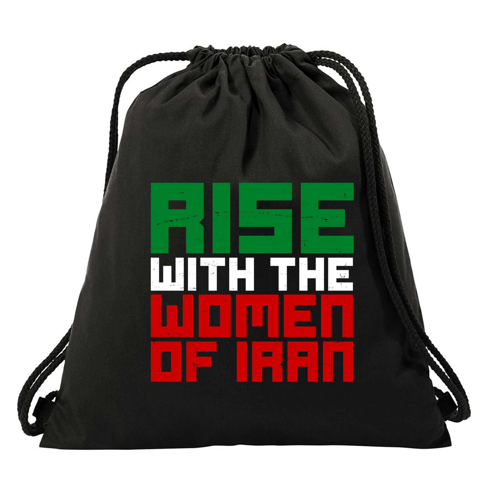Rise With Women Of Iran Drawstring Bag