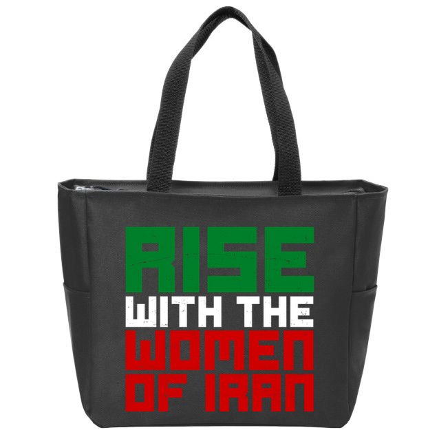 Rise With Women Of Iran Zip Tote Bag