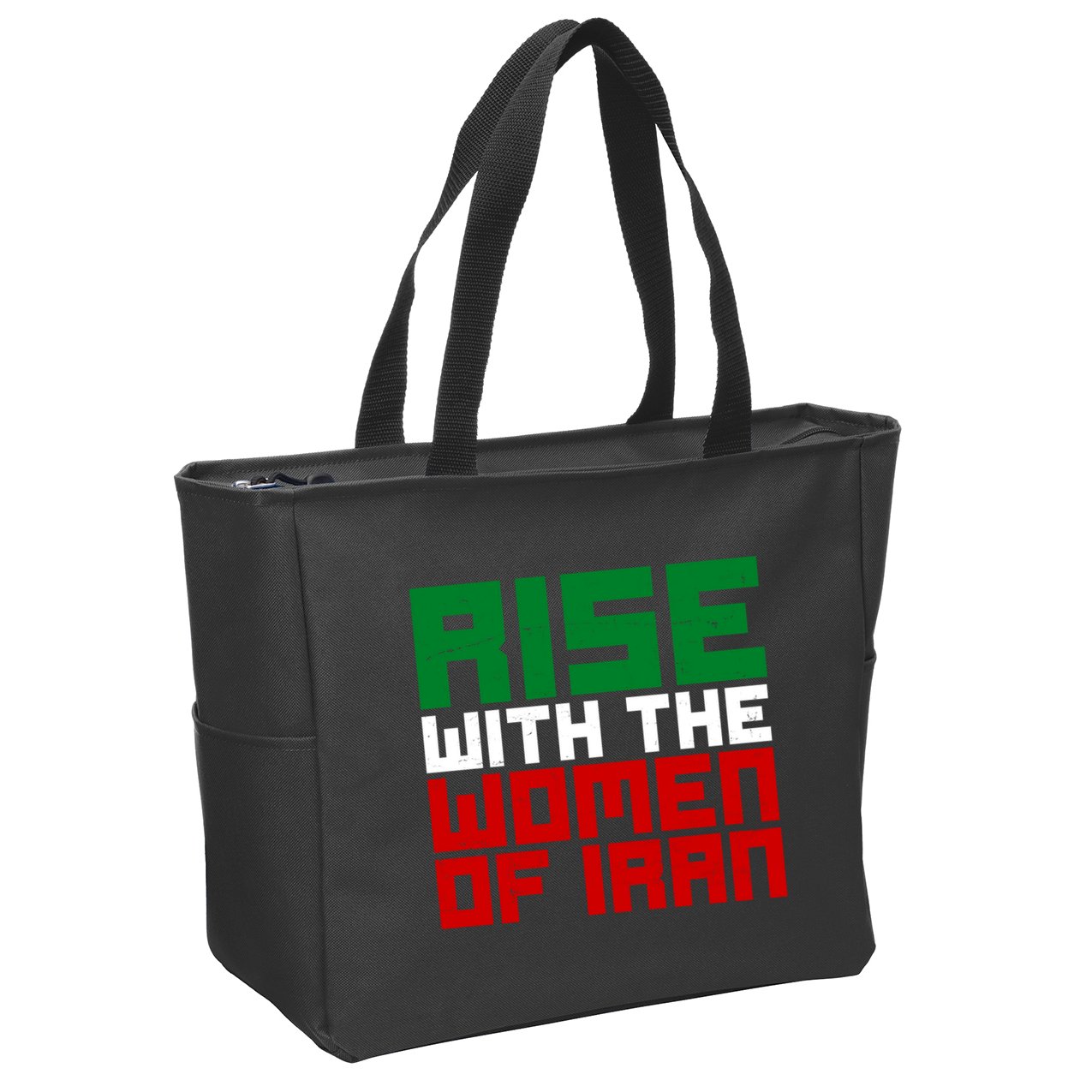 Rise With Women Of Iran Zip Tote Bag