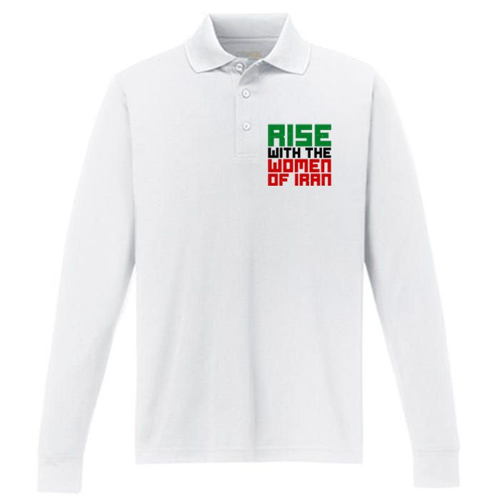 Rise With Women Of Iran Performance Long Sleeve Polo