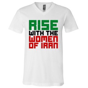 Rise With Women Of Iran V-Neck T-Shirt