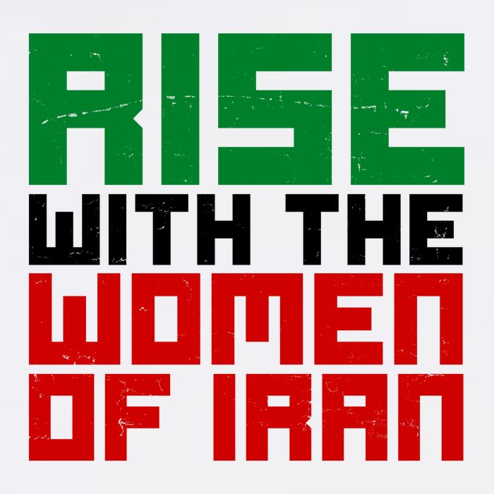Rise With Women Of Iran Flat Bill Trucker Hat