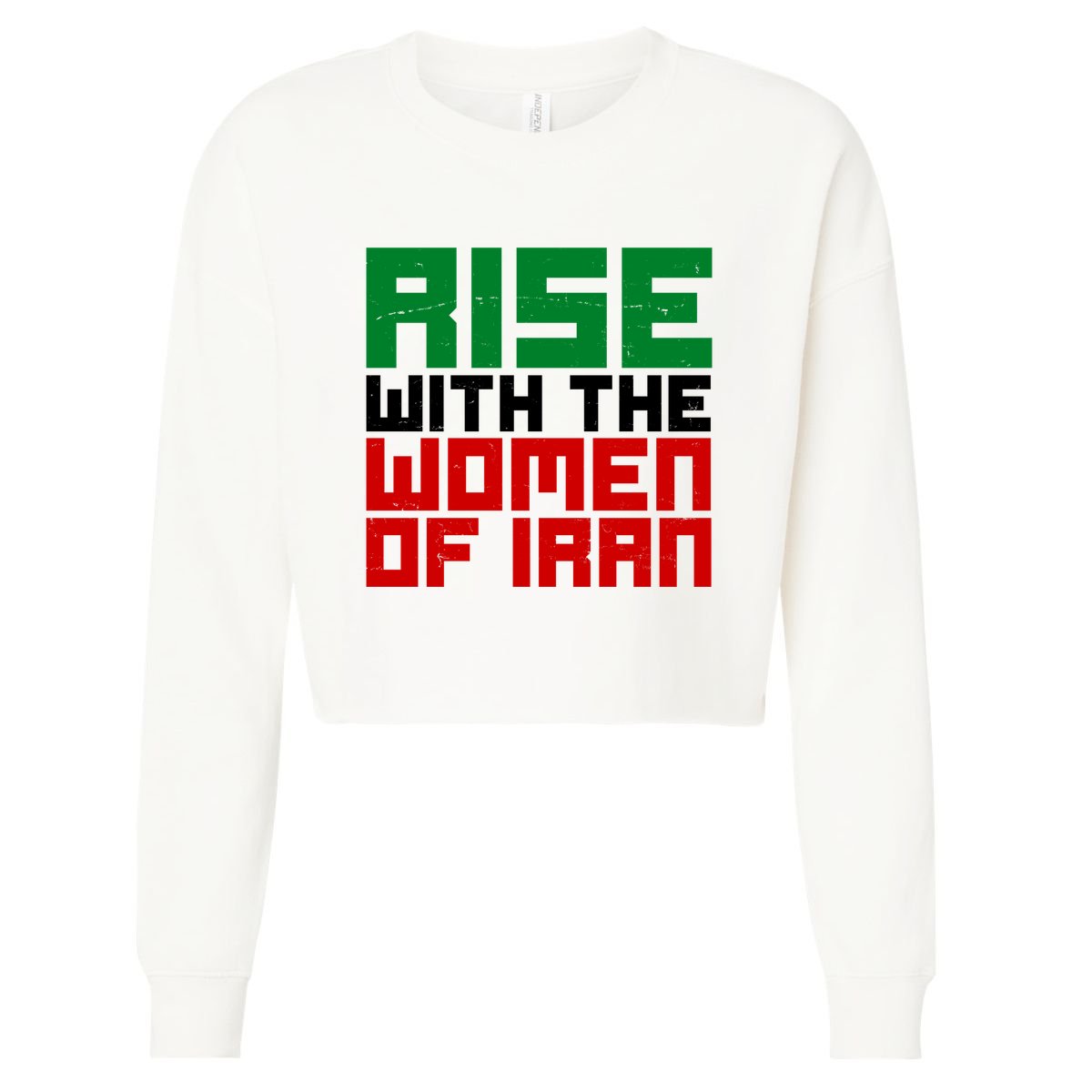 Rise With Women Of Iran Cropped Pullover Crew