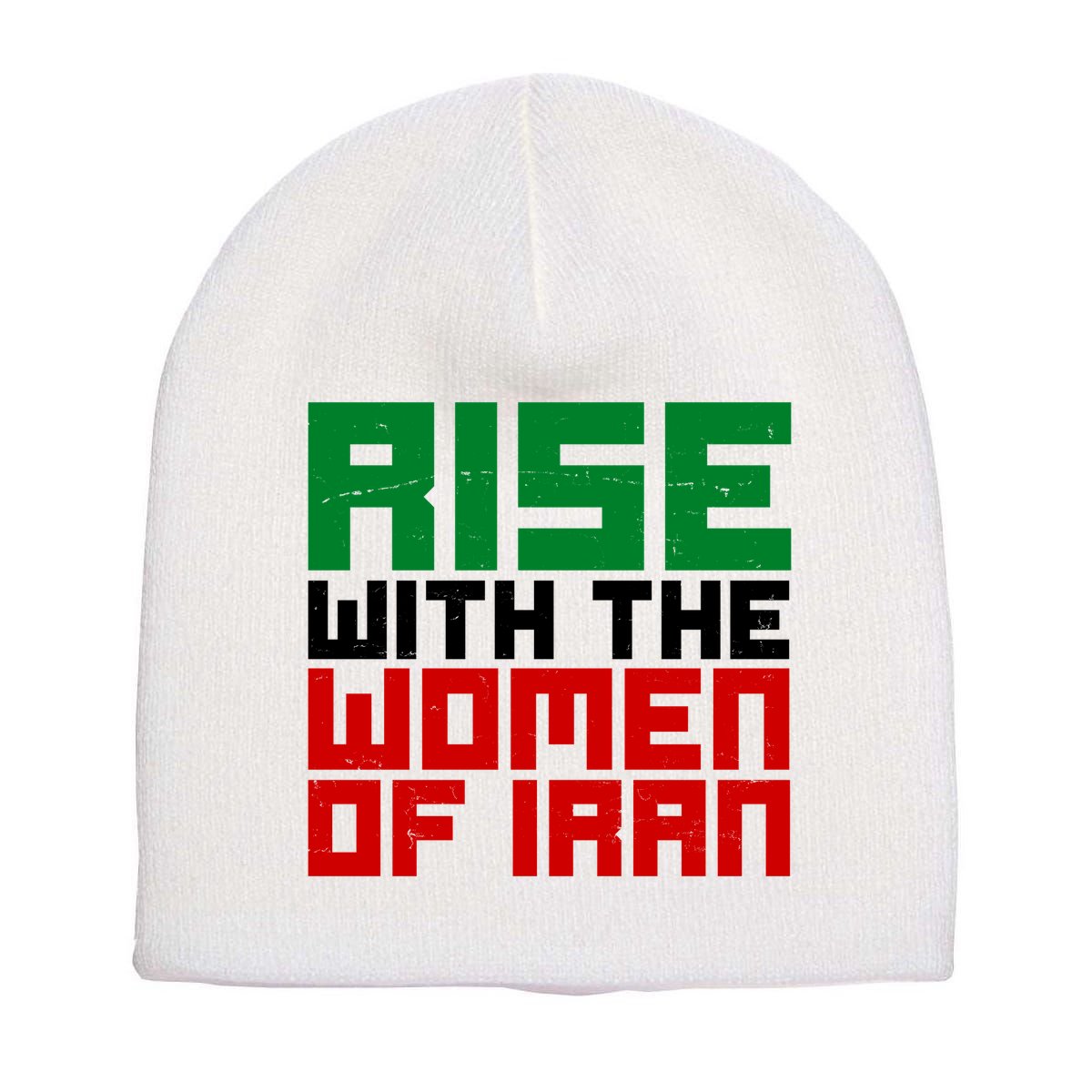 Rise With Women Of Iran Short Acrylic Beanie