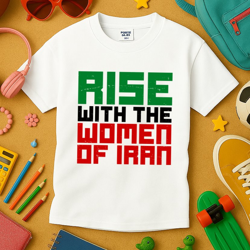 Rise With Women Of Iran Kids T-Shirt
