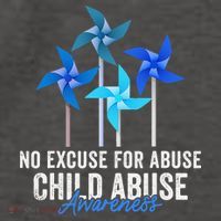 Rainbow We Wear Blue Child Abuse Prevention Month Awareness Vector Backpack