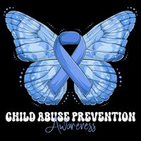 Rainbow We Wear Blue Child Abuse Prevention Month Awareness Tank Top