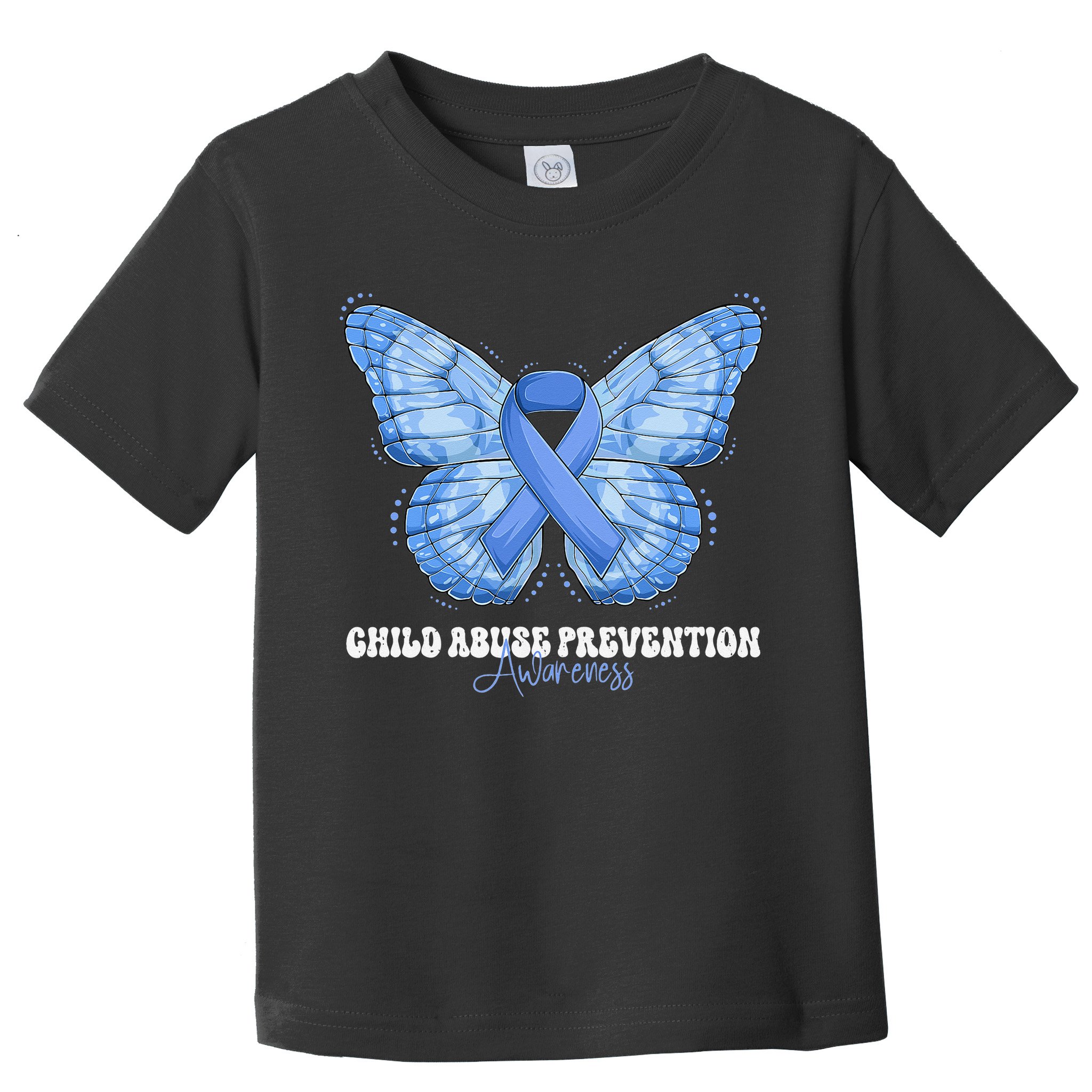 Rainbow We Wear Blue Child Abuse Prevention Month Awareness Toddler T-Shirt