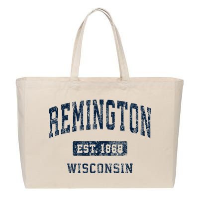 Remington Wisconsin Wi Vintage Cotton Canvas Jumbo Tote