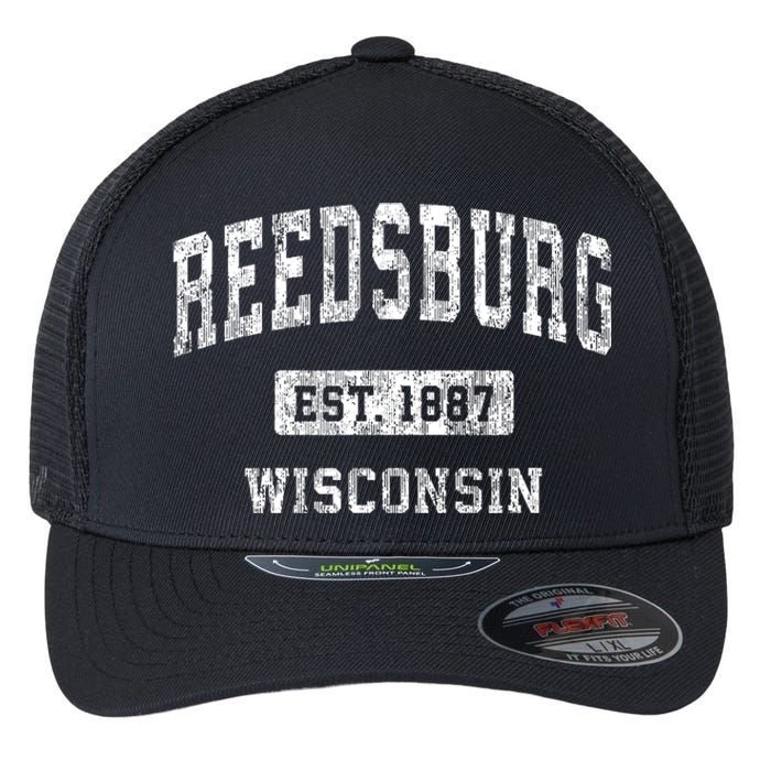 Reedsburg Wisconsin Wi Vintage Sports Established Flexfit Unipanel Trucker Cap