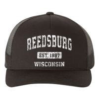 Reedsburg Wisconsin Wi Vintage Sports Established Yupoong Adult 5-Panel Trucker Hat