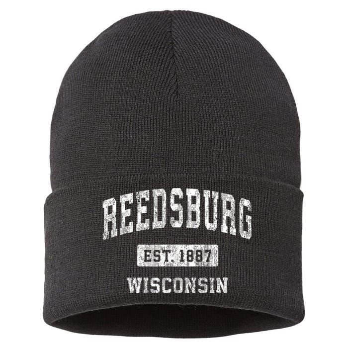 Reedsburg Wisconsin Wi Vintage Sports Established Sustainable Knit Beanie