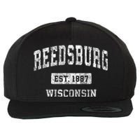 Reedsburg Wisconsin Wi Vintage Sports Established Wool Snapback Cap