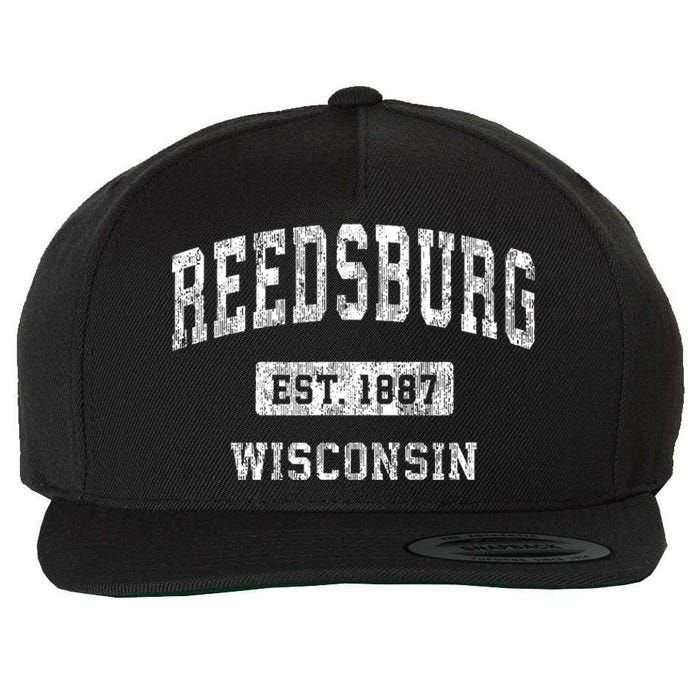 Reedsburg Wisconsin Wi Vintage Sports Established Wool Snapback Cap