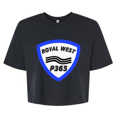 Royal West Wavey Blue P365 Hip Hop Bella+Canvas Jersey Crop Tee