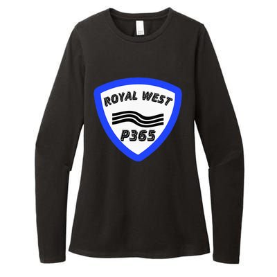 Royal West Wavey Blue P365 Hip Hop Womens CVC Long Sleeve Shirt