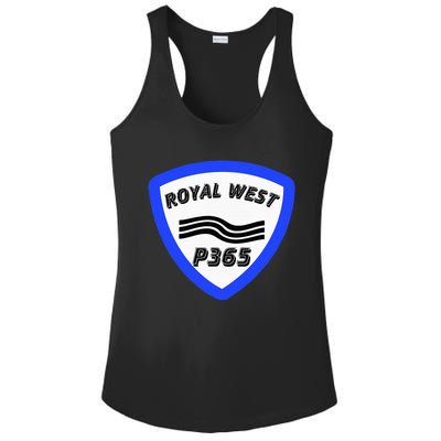 Royal West Wavey Blue P365 Hip Hop Ladies PosiCharge Competitor Racerback Tank