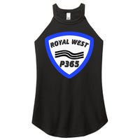 Royal West Wavey Blue P365 Hip Hop Women's Perfect Tri Rocker Tank