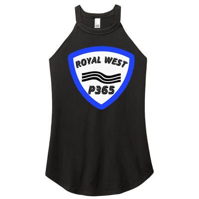 Royal West Wavey Blue P365 Hip Hop Women's Perfect Tri Rocker Tank